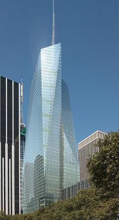 La torre del Bank of America en Nueva York