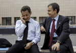 Sarkozy y Zapatero.