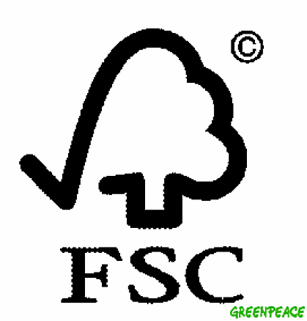 Logotipo FSC (Forest Stewardship Council).