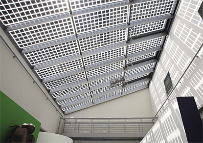 Fotovoltaica transparente en tejado