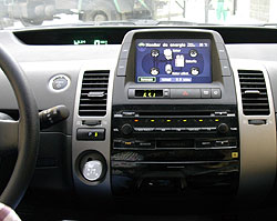 Interior del coche hibrido Prius