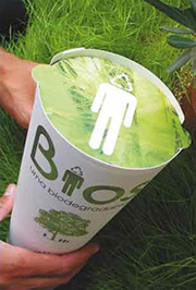Urna biodegradable