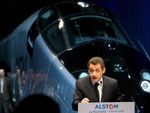 Sarkozy con el nuevo prototipo del AGV.