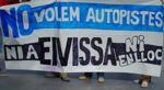 Protestas contra la autovía de Eivissa.