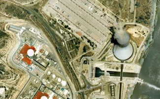 La central nuclear de Ascó (Google Maps).