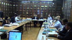 Un aspecto de la reunión del grupo de expertos en desastres naturales /foto Soliclima).