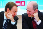 Zapatero y Chaves durante la reunión de la Ejecutiva del PSOE.