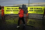 Acción de Greenpeace contra el cambio climatico