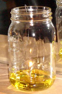 Lámpara de aceite de oliva